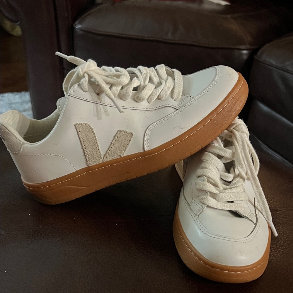 Veja White Sneakers with Tan Sole. 36 size 5